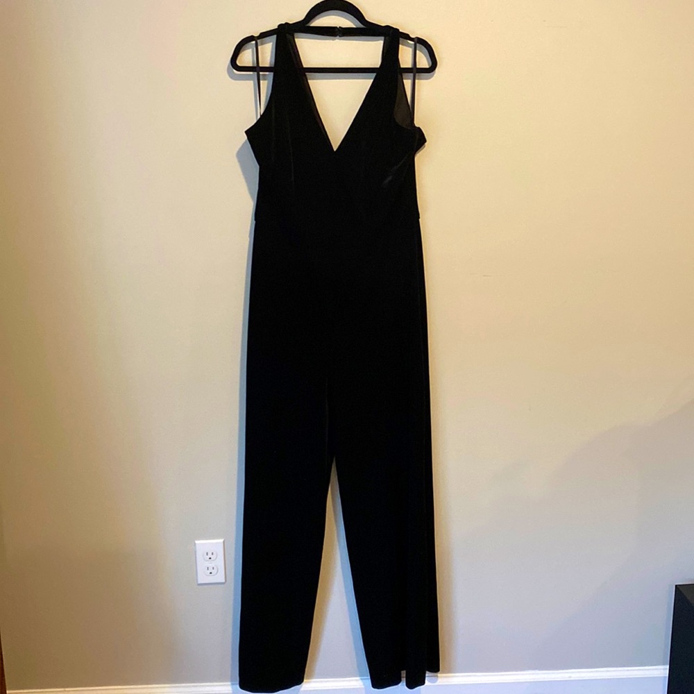 Stunning White House Black Market Velvet Jumpsuit